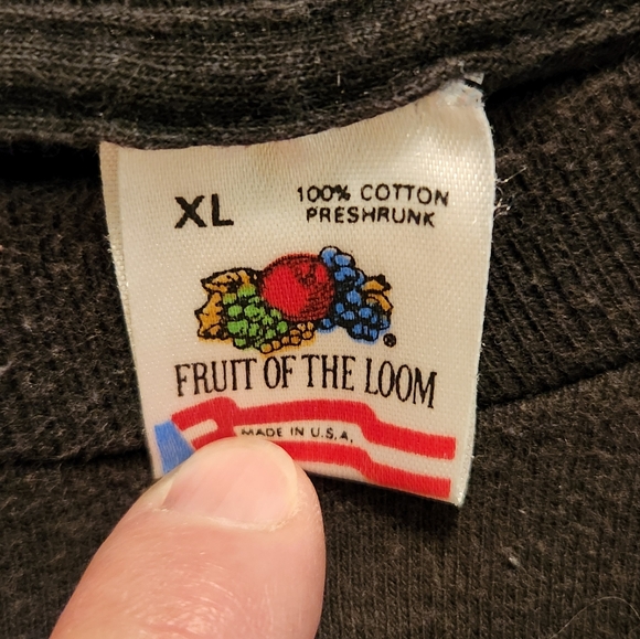 Vintage, 1992. George Thorogood Concert T-Shirt, XL, black, short-sleeved, - Picture 4 of 6